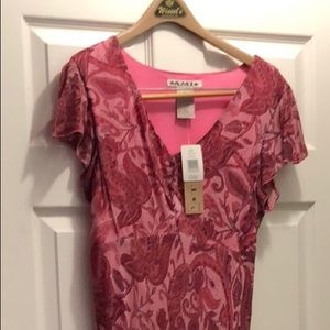 Pink paisley dress